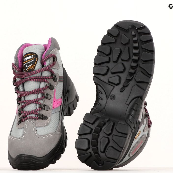Women's trekking boots Grisport grey 13316SCA7G 10