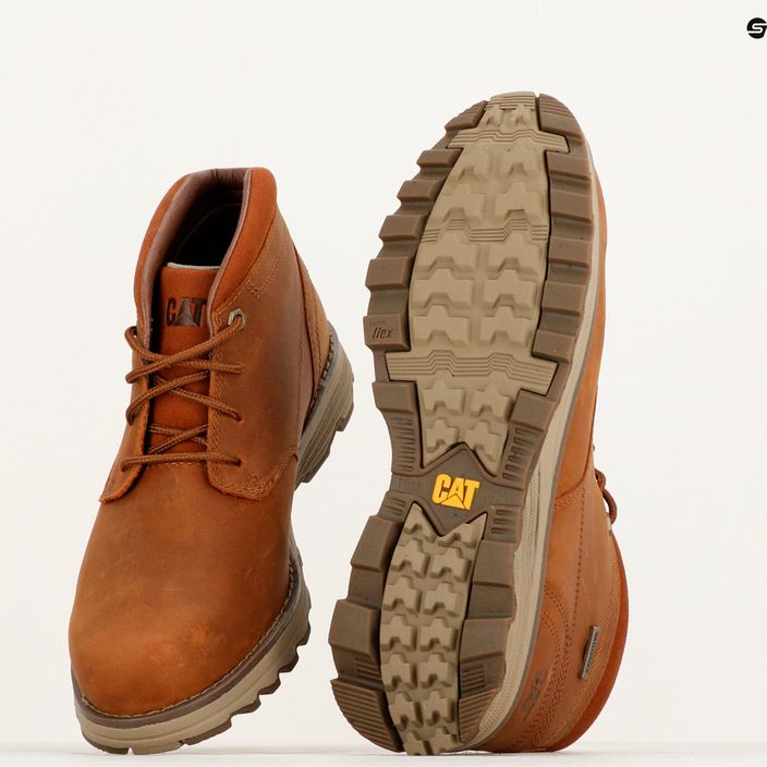 Men's CATerpillar Elude WP light brown boots 15