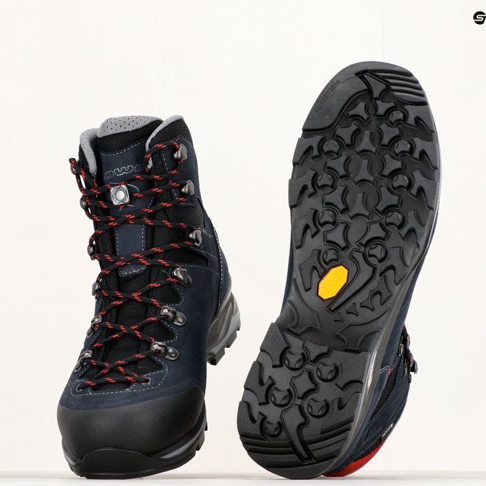 Men's trekking boots LOWA Baldo GTX navy/rot 15