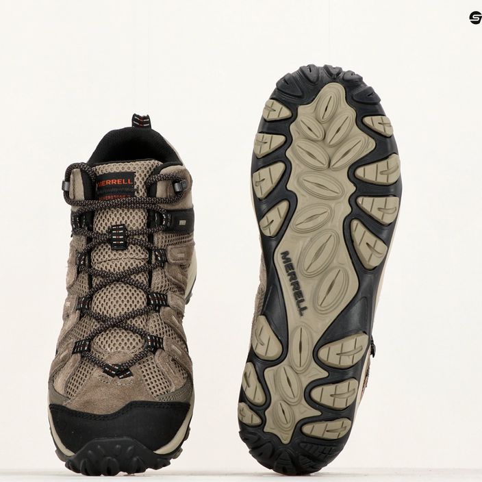 Men's trekking boots Merrell Alverstone 2 Mid WP boulder/brindle 15