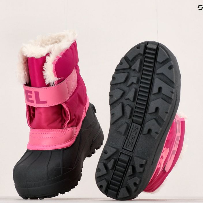 Sorel Snow Commander junior snow boots tropical pink/deep blush 15