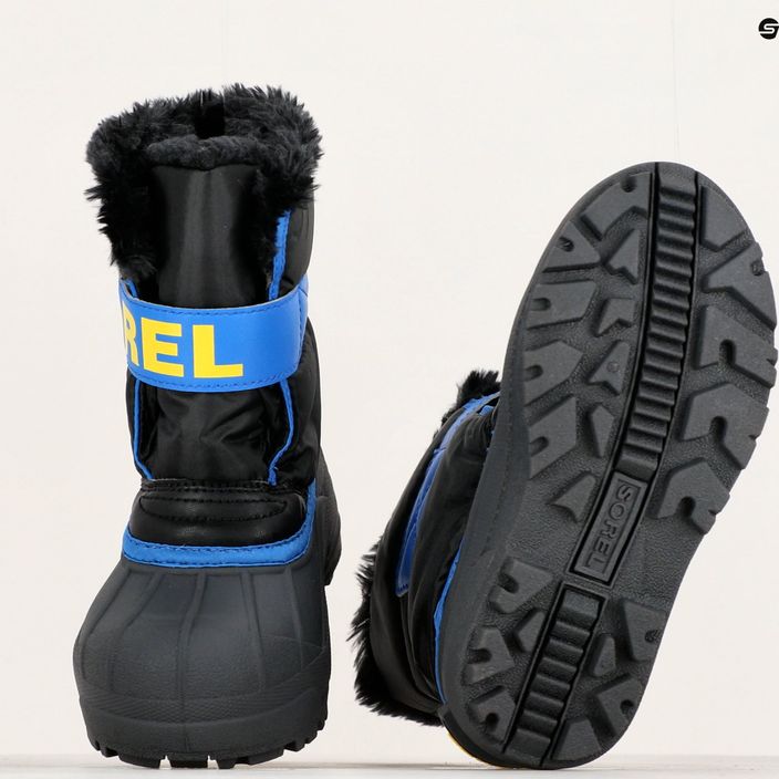 Sorel Snow Commander junior snow boots black/super blue 15