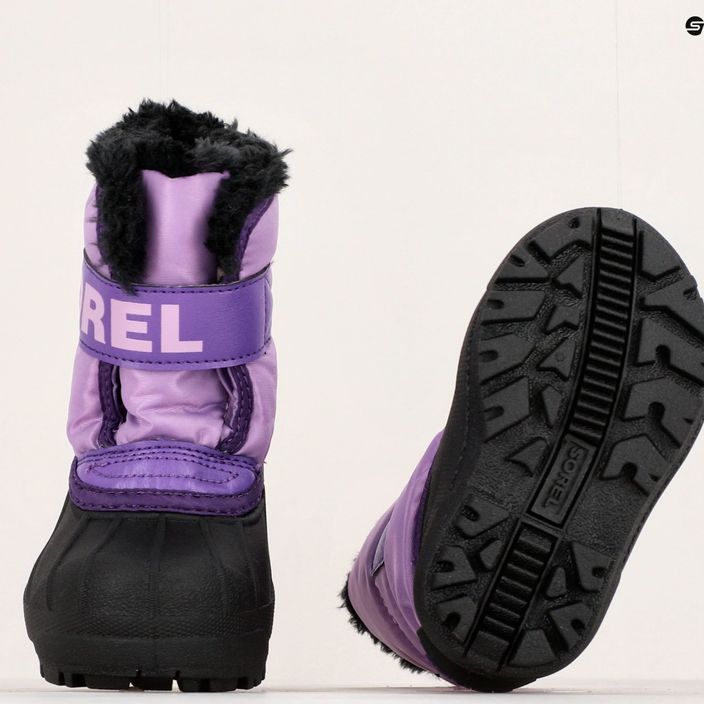 Sorel Snow Commander children's snow boots gumdrop/purple violet 15