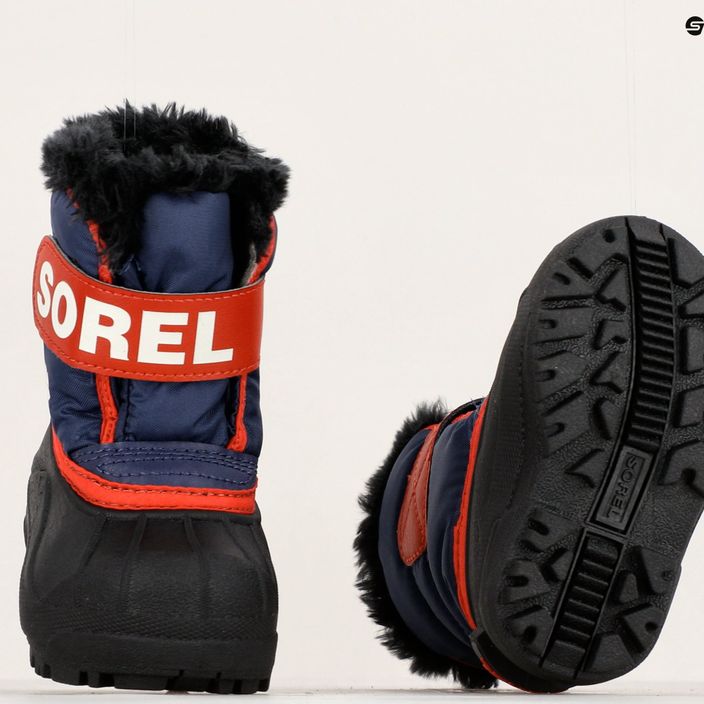Sorel Snow Commander children's snow boots nocturnal/sail red 15
