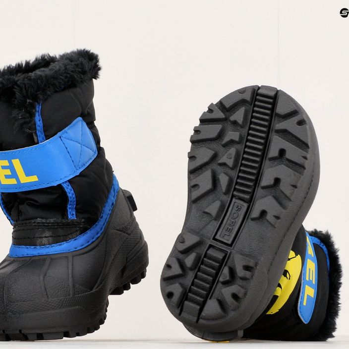 Sorel Snow Commander children's snow boots black/super blue 15