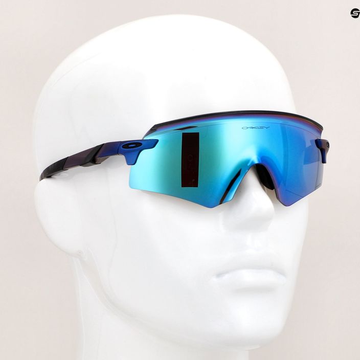 Oakley Encoder matte cyan/blue colorshift/prizm sapphire sunglasses 12