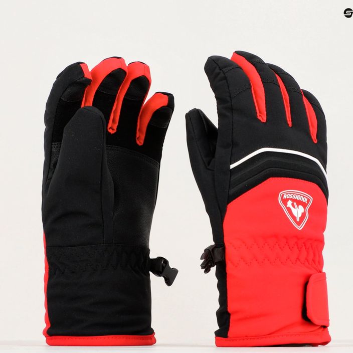 Rossignol Jr Tech Impr G sports red children's ski glove 3