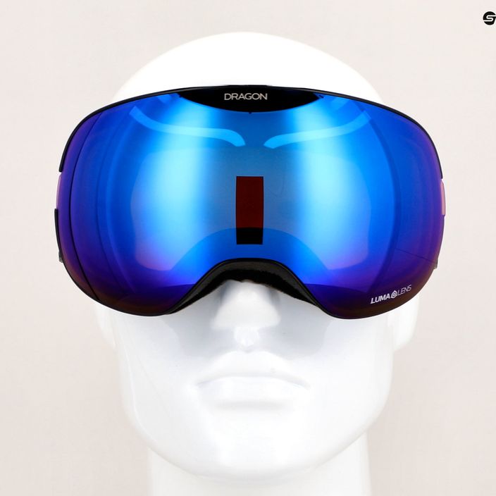 DRAGON X2 icon blue/lumalens blue ion/amber ski goggles 11