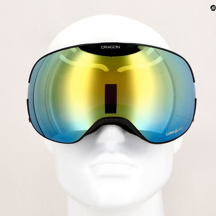 DRAGON X2 classic grey/lumalens gold ion/amber ski goggles 12