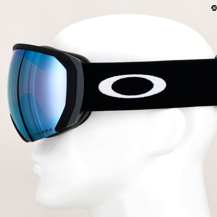Oakley Flight Path matte black/prizm snow sapphire iridium ski goggles 10