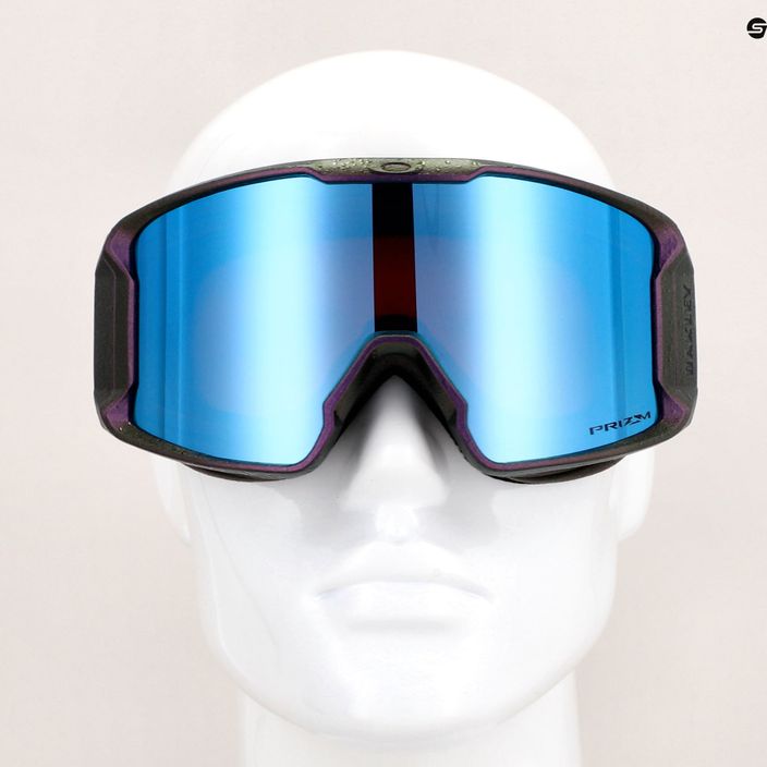 Oakley Line Miner fractel lilac/prism sapphire iridium ski goggles 7