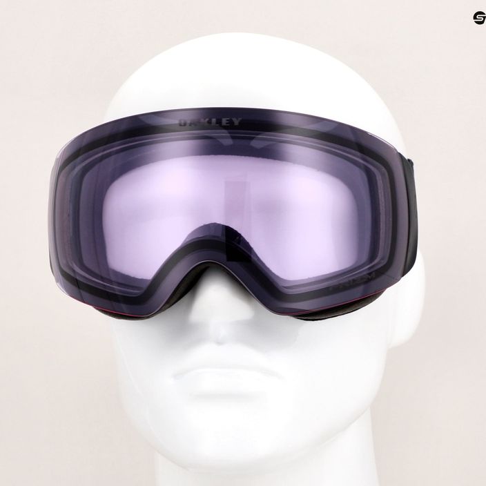 Oakley Flight Deck matte black/prizm snow clear ski goggles 7