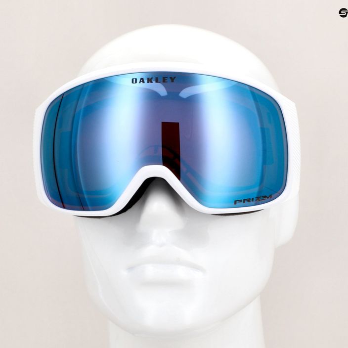 Oakley Flight Tracker ski goggles matte white/prizm snow sapphire iridium 10