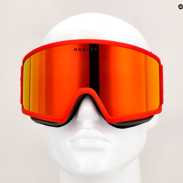 Oakley Target Line redline/fire iridium ski goggles 10
