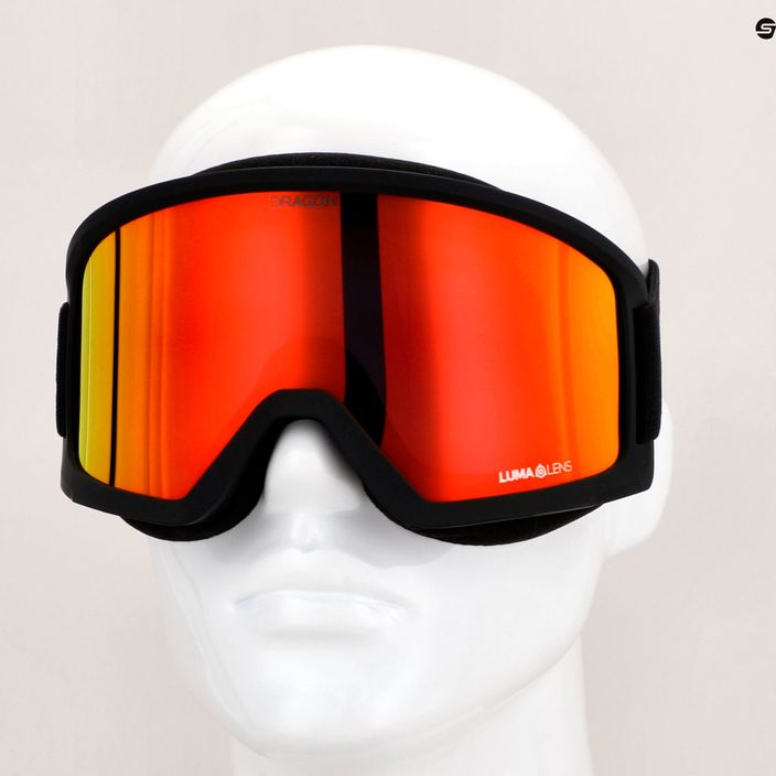 DRAGON DX3 L OTG black/lumalens red ion ski goggles 6