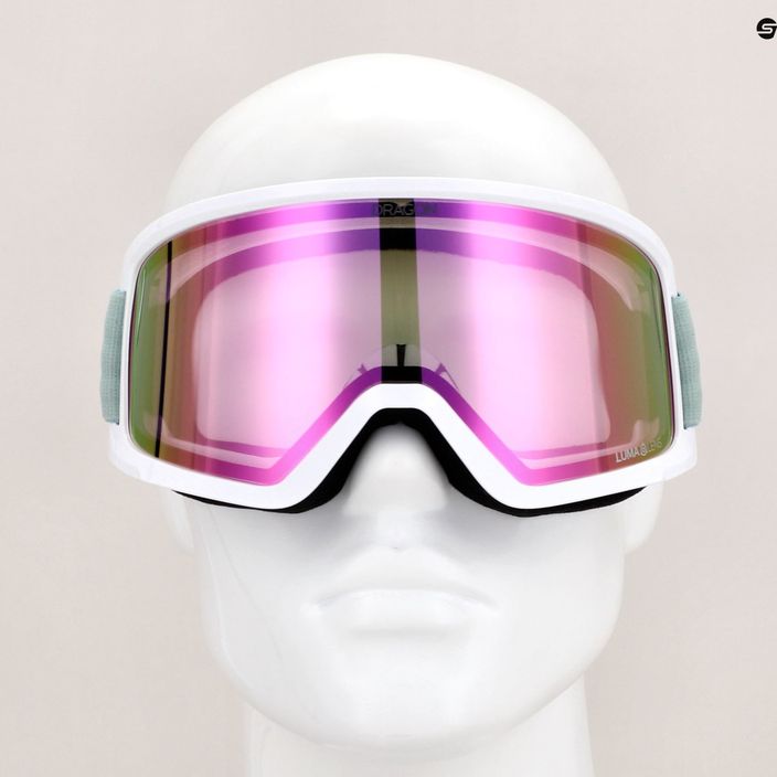 DRAGON DX3 OTG mineral/lumalens pink ion ski goggles 10