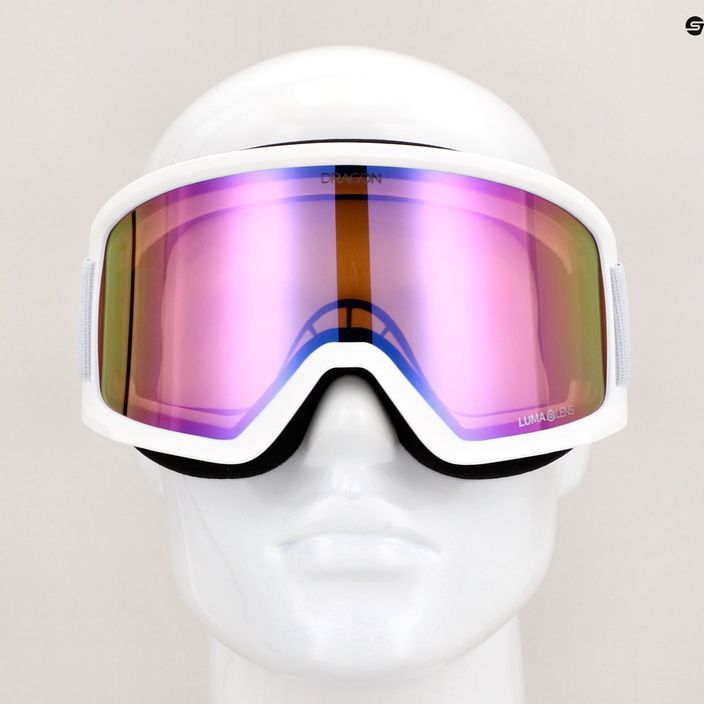DRAGON L DX3 OTG ski goggles white/lumalens pink ion 6