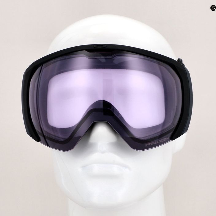 Oakley Flight Path matte black/prizm snow clear ski goggles 10