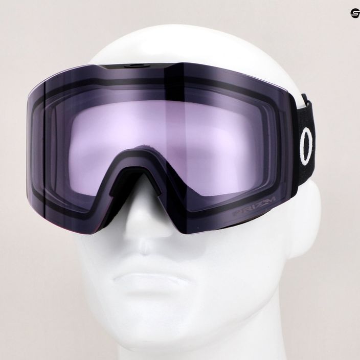 Oakley Fall Line matte black/prizm snow clear ski goggles 10