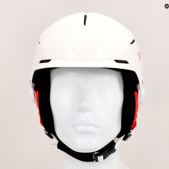 Rossignol Hero Slalom Impacts ski helmet + Chinguard white 13