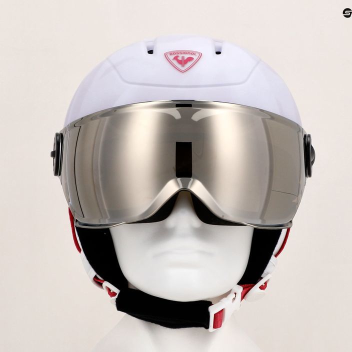 Rossignol Children's Ski Helmet Whoopee Visor Impacts white 13