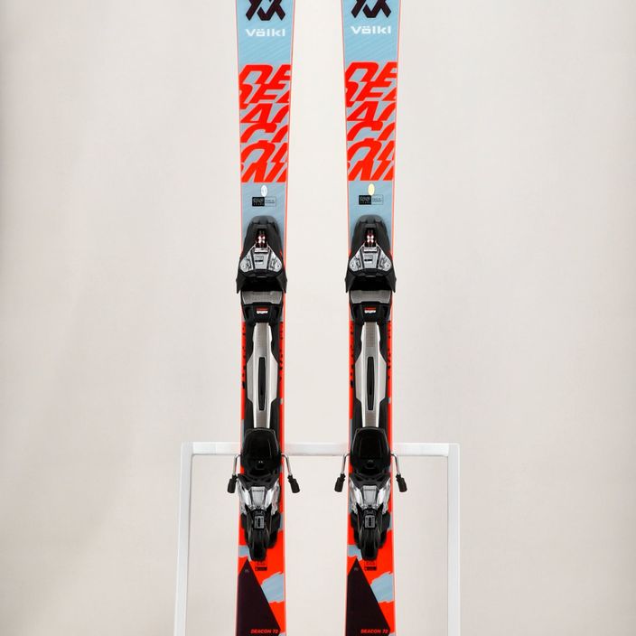 Völkl Deacon 72 + RMotion3 12 GW downhill skis light blue/flo red/pearl red 10