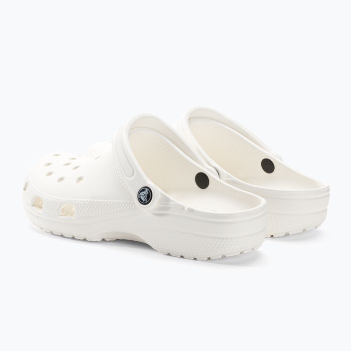 Men's Crocs Classic white flip-flops 4