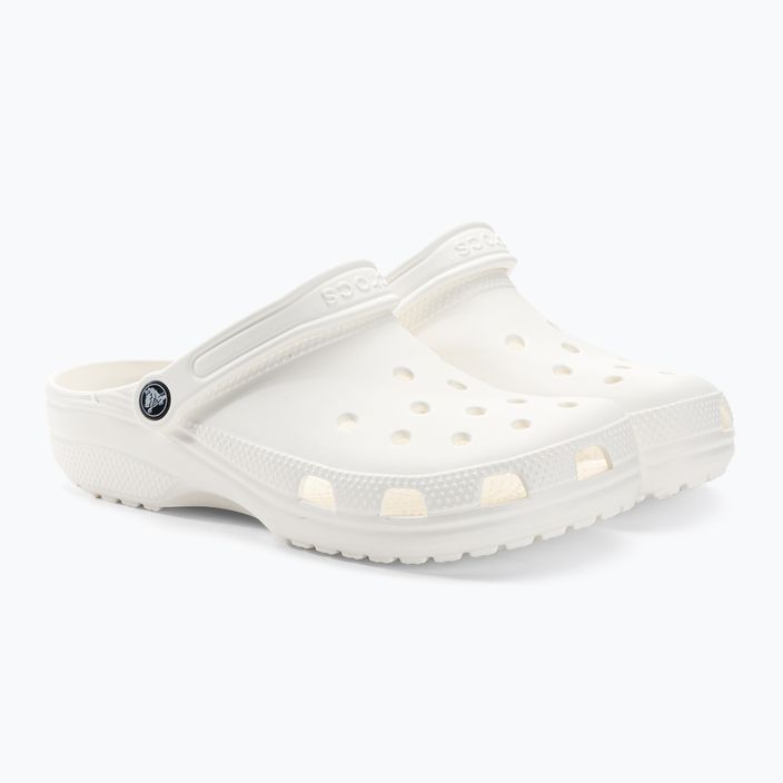 Men's Crocs Classic white flip-flops 5