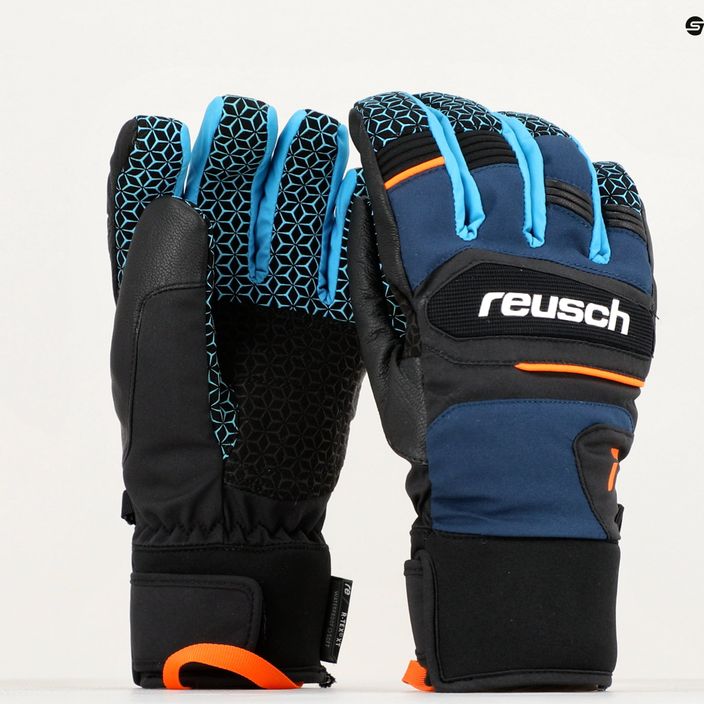 Reusch Storm R-Tex Xt dress blue/range popsicle ski glove 9