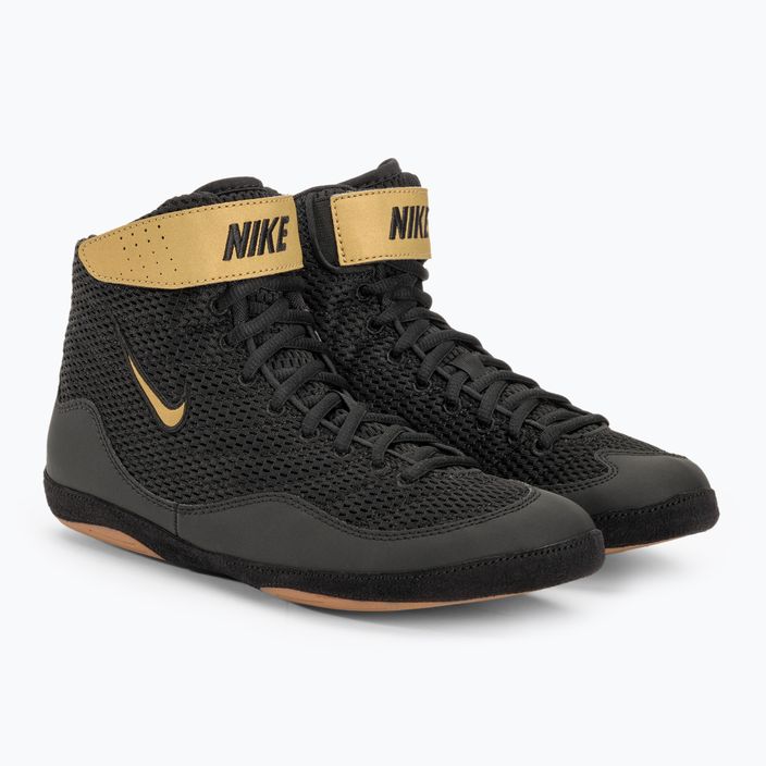Men's wrestling shoes Nike Inflict 3 Limited Edition black/vegas gold 4