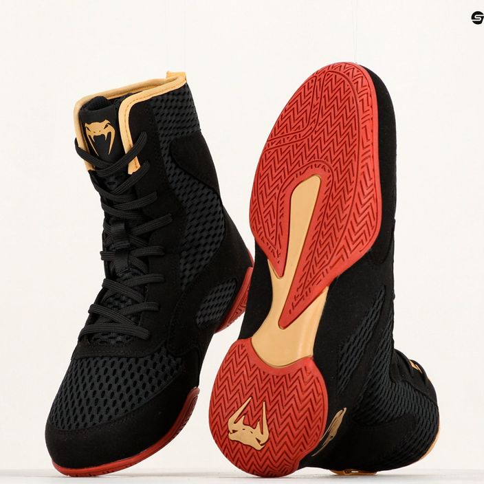 Venum Contender Boxing boots black/gold/red 19