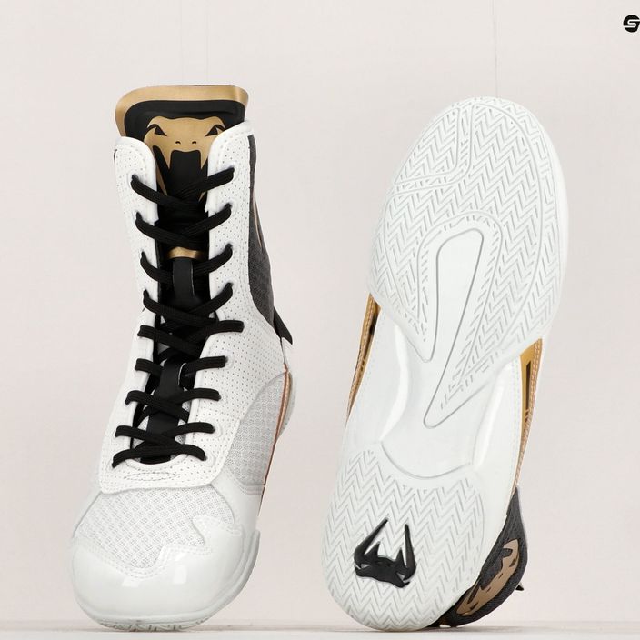 Venum Elite Boxing boots white/black/gold 18