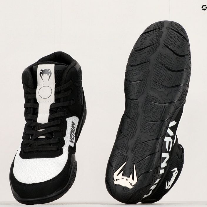 Venum Elite Wrestling boxing boots black/white 8