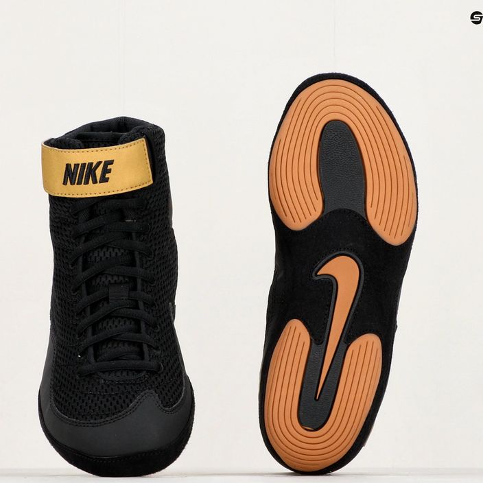Men's wrestling shoes Nike Inflict 3 Limited Edition black/vegas gold 8