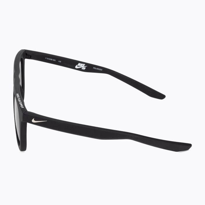 Nike Flatspot P matte black/silver grey polarized lens sunglasses 4