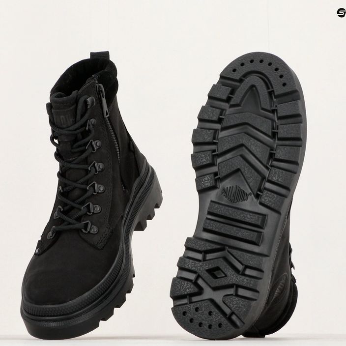 Palladium women's shoes Pallatrooper HKR NBK black/black 15