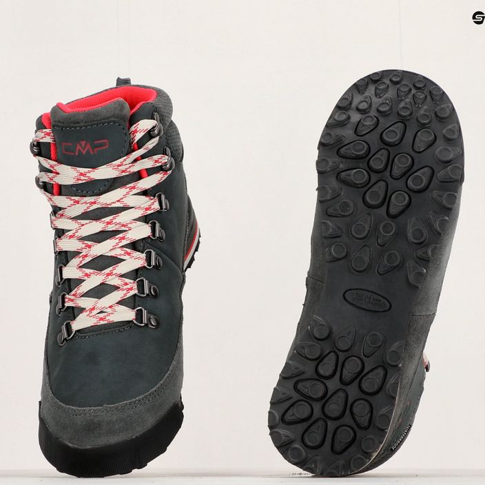 Women's trekking boots CMP Heka WP titanio/begonia 15