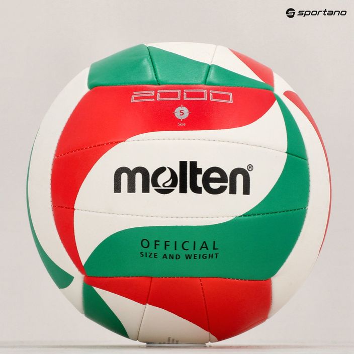 Molten volleyball V5M2000-5 white/green/red size 5 6