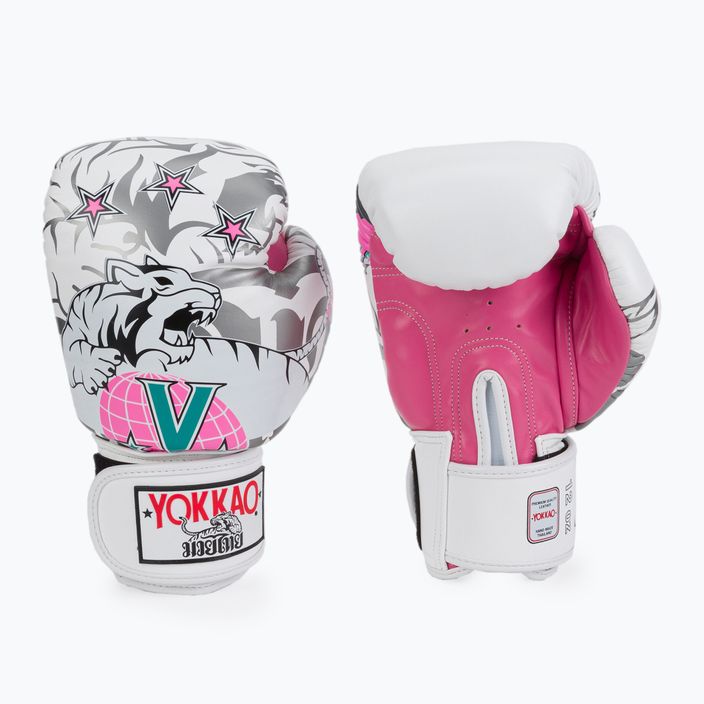 YOKKAO 90'S white boxing gloves BYGL-90 3