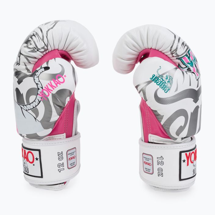 YOKKAO 90'S white boxing gloves BYGL-90 4