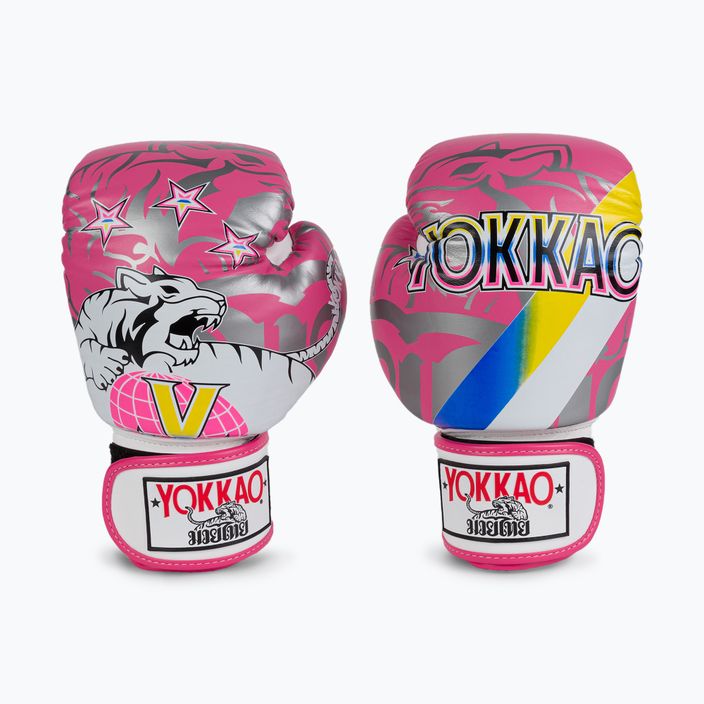 YOKKAO 90'S boxing gloves pink BYGL-90-8
