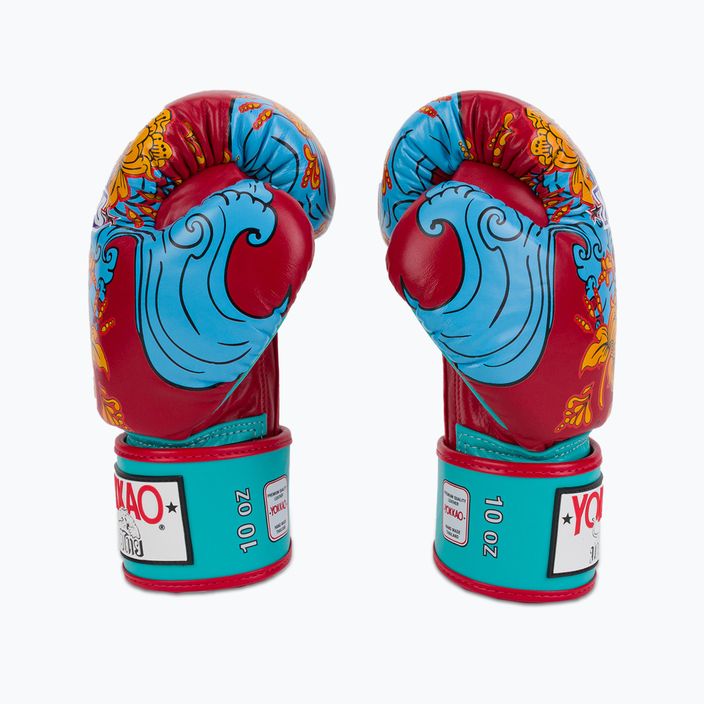 YOKKAO Hawaiian red boxing gloves FYGL-71-2 4