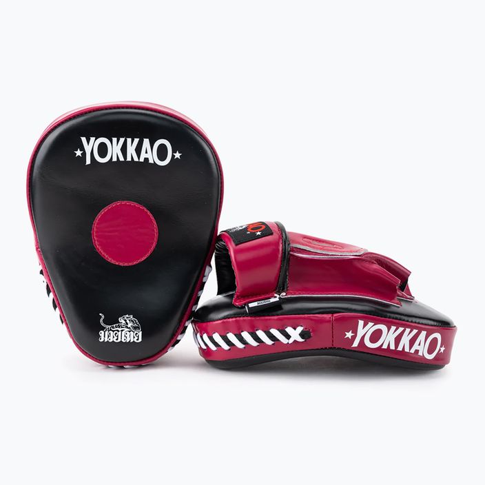 YOKKAO Focus Mitts Open training discs black and red FYML-18 4