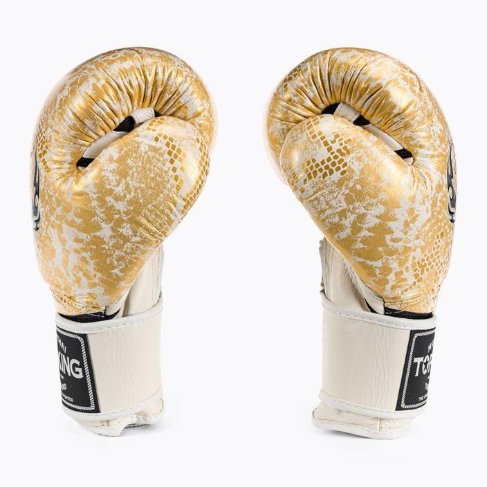 Top King Muay Thai Super Star "Air" boxing gloves white TKBGSS 3