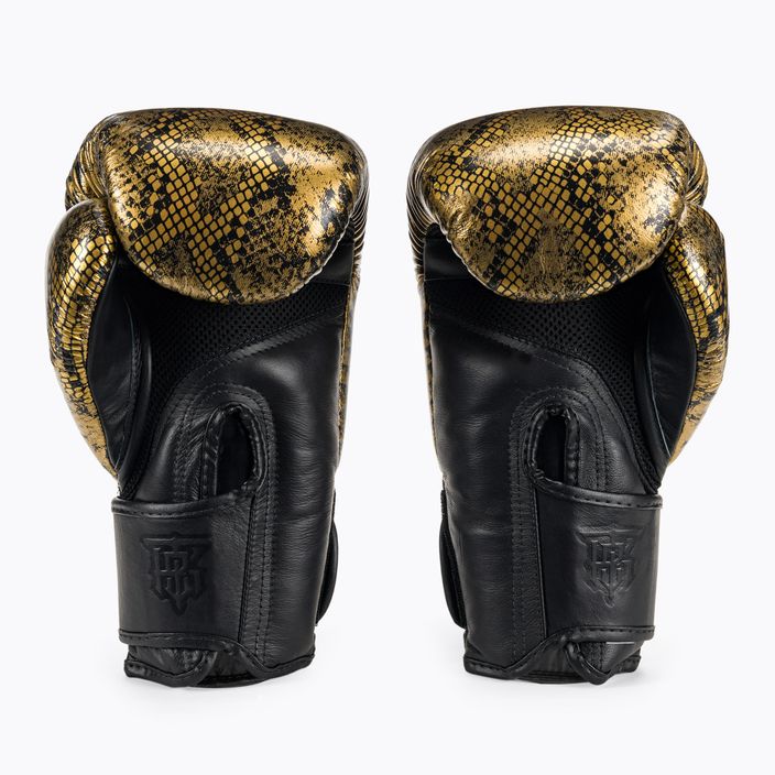 Top King Muay Thai Super Star Air Snake black/gold boxing gloves 2