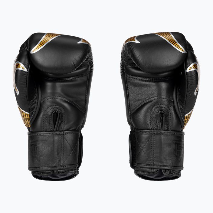 Top King Muay Thai Empower black/gold boxing gloves 2