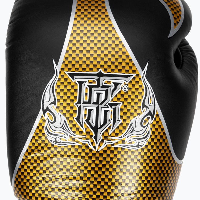 Top King Muay Thai Empower black/gold boxing gloves 4