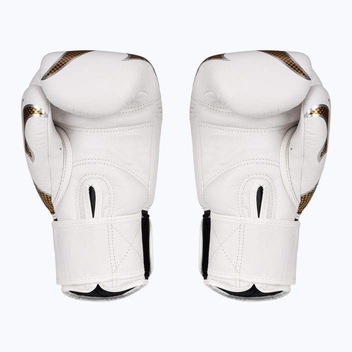 Top King Muay Thai Empower white/gold boxing gloves 2