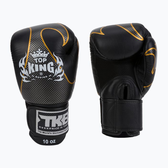 Top King Muay Thai Empower boxing gloves black TKBGEM 3