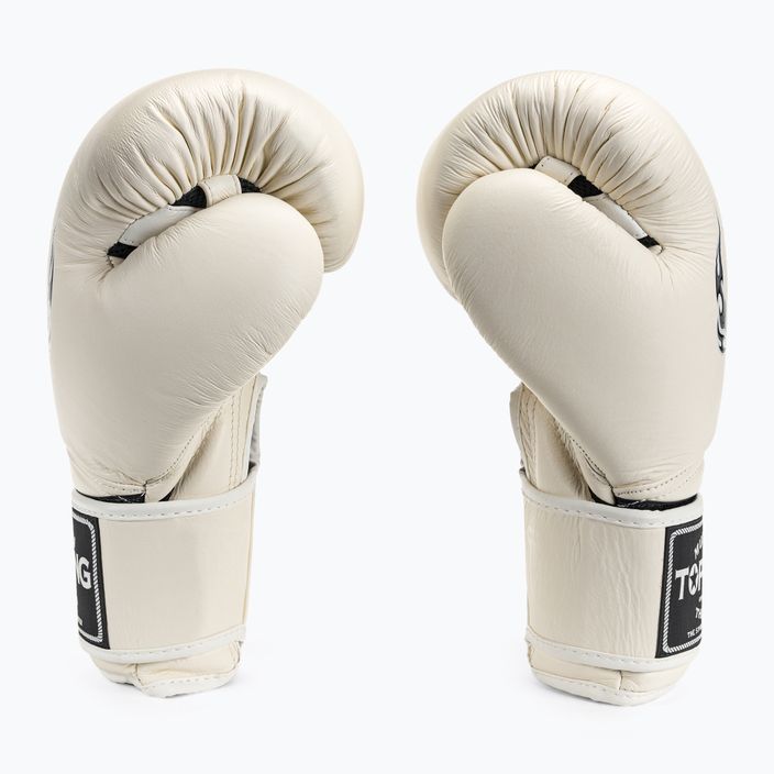 Top King Muay Thai boxing gloves Super Air white 3